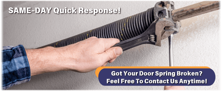 Broken Garage Door Spring Location